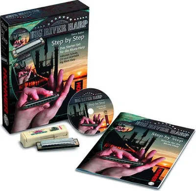 Produktbild von Hohner Step by Step Blues Starter Set Diatonisch Mundharmonika