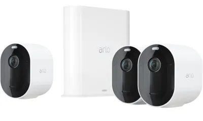 Image de Arlo Pro 3, kit de 3 caméras d'extérieur, couleur:blanc