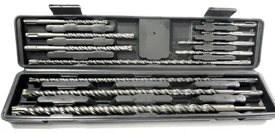 Produktbild von Hammerbohrer Bohrer Betonbohrer 11 tlg SDS Plus doppelter Wendel+ Kreuz Quadro