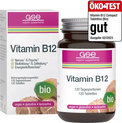 Produktbild von GSE - Vitamin B12 Compact (Bio) - 300 Tabletten