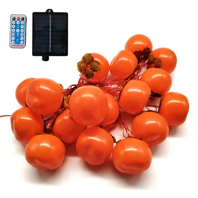Produktbild von Rote Lichterkette, Solar-Festival-Lichterkette für Garten und Terrasse, 5 Meter, 18 LEDs, stimmungsvolles Licht