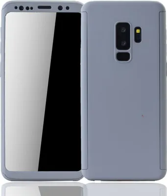 Produktbild von Handyhülle Schutzhülle für Samsung Galaxy S9 Plus Full Case Cover Displayschutz 360 Grau