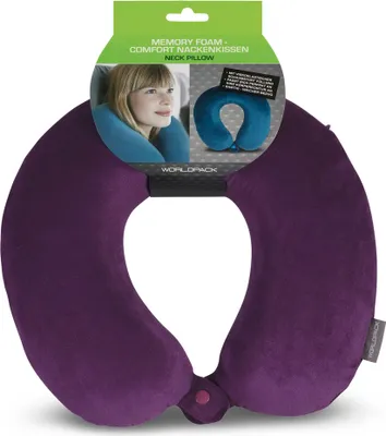 Zdjęcie produktu dla Poduszka na szyję WORLDPACK *fioletowa