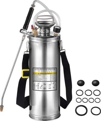 Immagine prodotto di SucceBuy Spruzzatore in acciaio inox da 10 litri per la pulizia della casa, del giardinaggio e dei pavimenti - Versatile per uso industriale, agricolo, commerciale e medico