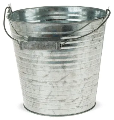 Produktbild von Zinkeimer Henkel Rillen Pflanzeimer Pflanzgefäße Ø 20-28 cm