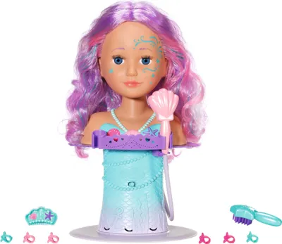 Produktbild von Zapf BABY born Sister Styling Meerjungfrau Kopf Badepuppe Multicolour