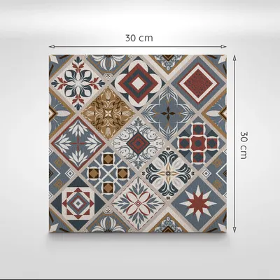 Produktbild von Holzparkett – Selbstklebende Wandfliesen – PVC Wandpaneele – Vinyl Wandverkleidung – Dekopaneele selbstklebend – Wanddeko selbstklebend – 9 Stück 30x30 cm