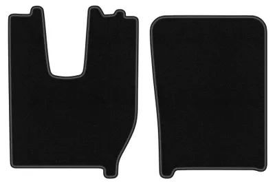 Image de Tapis de sol en moquette pour Iveco S-WAY 2019- (camion) – jeu 4 pièces, noirs, sur mesure – Wielganizator BASIC