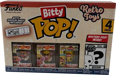 Zdjęcie produktu dla Funko Bitty Pop! Retro Toys, Pan Ziemniak, Pani Ziemniak, pojemnik Play-Doh, + Mystery, figurka do zabawy, figurka kolekcjonerska, figurka winylowa