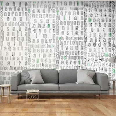 Produktbild von PURO TAPETE selbstklebend 10m Wandtattoo dekorative Möbelfolie Dekorfolie Fotofolie Panel Wandaufkleber Wandposter Wandsticker - Stadtname Aufschrift m-A-0587-j-d