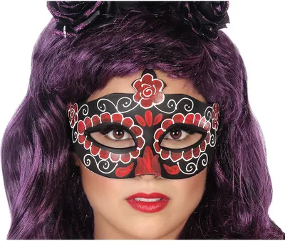 Produktbild von Atosa Halloween 2 Sortiment Maske Lila Lila One Size
