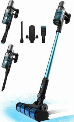 Produktbild von Cecotec 08426, 2-in-1-Stabstaubsauger, Beutellos, Schwarz, Blau, Trocken&Nass, Zyklonal, Zyklonal