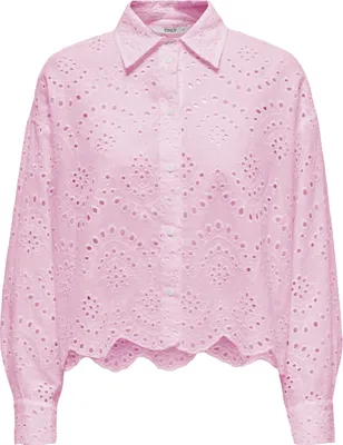 Produktbild von ONLY Bluse lockeres Muschelsaum Hemd Größe: XS