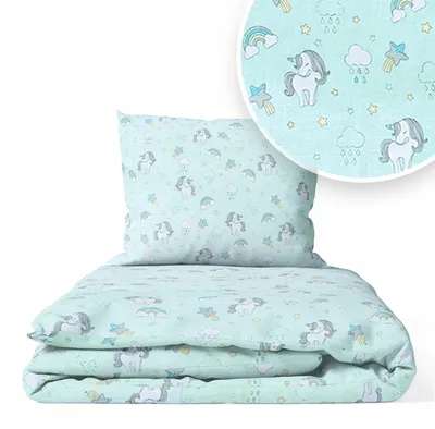 Produktbild von Kinderbettwäsche 90x120 Baumwolle Baby Bettwäsche Set 90x120 + 40x60 Kissenbezug Jungen & Mädchen Kleinkind Bettbezug