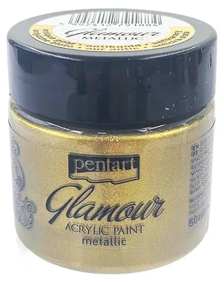 Produktbild von Glamour Acrylfarbe - PENTART - Metallic-Antikgold 50ml