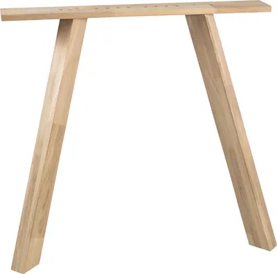 Immagine prodotto di WOOOD - Set di 2 gambe per tavolo, in legno massello di quercia, con 3 posizioni di regolazione