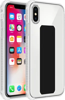 Image de Cadorabo Housse pour Apple iPhone X / XS Housse en noir Etui TPU Silikon Case Cover Standfunktion
