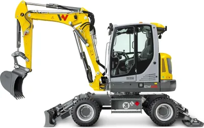 Produktbild von SUPER Wacker Neuson EW65 Mobilbagger (gelb/grau)