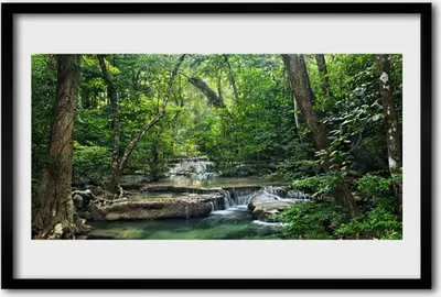 Produktbild von Bild 60x40 MDF-Rahmen Wandkunst Wald  Natur