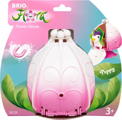 Produktbild von BRIO Flora - 36224 Poppys Blumenhaus | Spielset für endlosen fantasievollen Spielspaß für Mädchen und Jungen ab 3 Jahren - wunderschönes Geschenk