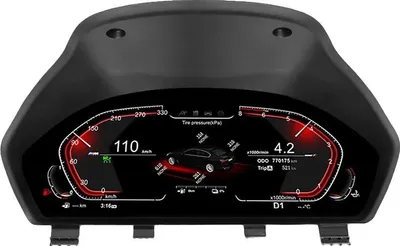 Obrázek produktu pro LCD panel palubní desky, kompatibilní s BMW řady 3 F30-F35, 12,3 palce, rozlišení 1920 x 720, s HUD