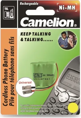 Produktbild von NiMH-Akkupack 3,6V/300mAh Camelion 1 Stück