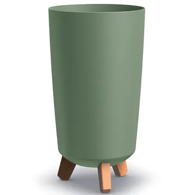 Produktbild von nabbi Kunststoff-Pflanzgefäß auf Beinen DGTL200 19,5 cm - grün