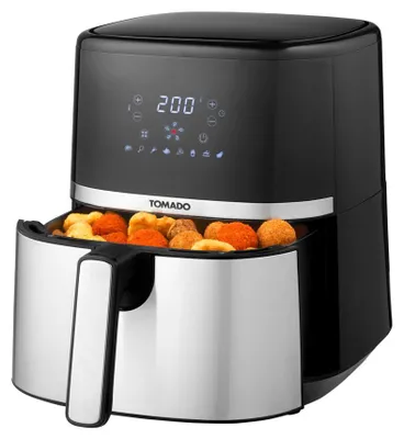 Produktbild von Tomado TAF5401S Heißluftfritteuse 5,4 Liter - 8 Programme - Edelstahl