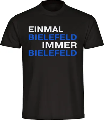 Produktbild von multifanshop Kinder T-Shirt - Bielefeld - Einmal Immer, schwarz, Größe 152