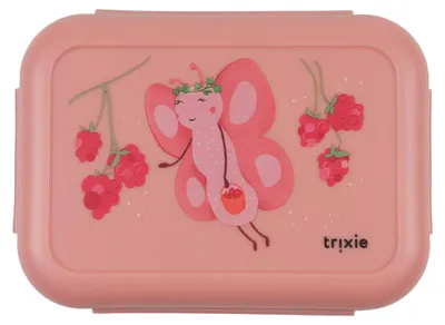 Image de Boîte à goûter Trixie avec clips - Boîte à goûter « La fée des fruits, Mme Papillon »