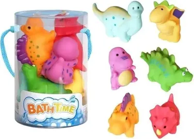 Obrázek produktu pro Koupelové dinosaury, 6 ks – Merkpol