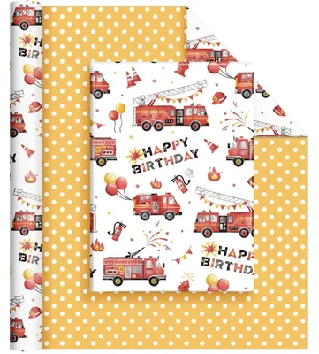 Productafbeelding van weerauto Cadeaupapier 10 m Rol voor Feestjes