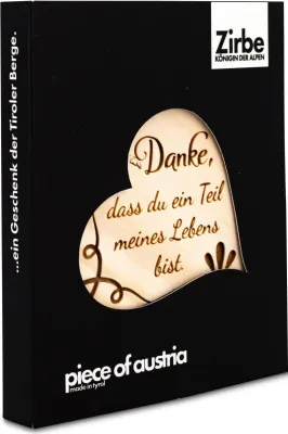 Produktbild von Zirbenherz Mini Danke, dass du ein Teil ...