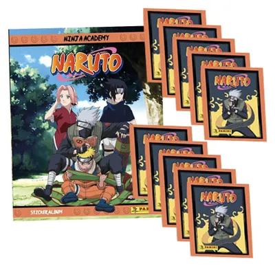 Produktbild von Naruto Ninja Adventures (2025) - Sammelsticker - 1 Sammelalbum + 10 Tüten
