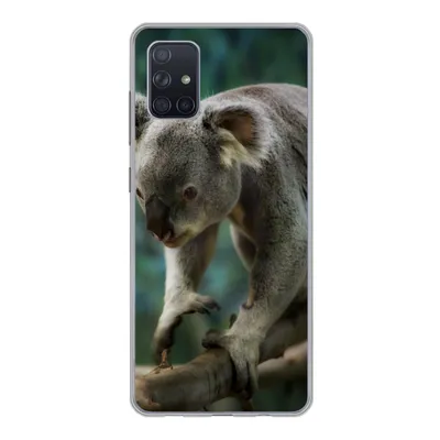 Produktbild von MuchoWow® Handyhülle Schutzhülle Hülle für Samsung Galaxy A71 Koala - Baum - Klettern - Kinder - Jungen - Mädchen Silikon Softcase Handy Hülle - Kartenbesitzer