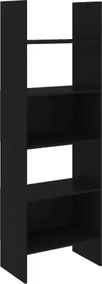 Obrázok produktu pre vidaXL Regál na knihy čierny 60x35x180 cm odvodený výrobok z dreva
