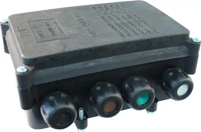 Verbinderdose Radex 8-polig AMP 6,3mm vlaksteker