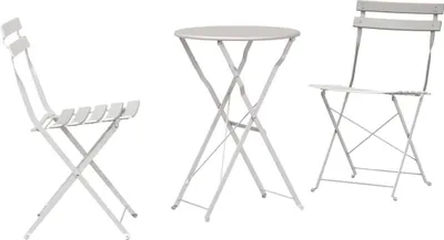 Obrázok produktu pre Skladacia bistro súprava 3 pcs Béžová Oceľ