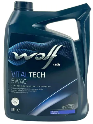Produktbild von Wolf VitalTech 5W-40 5 Liter (1051924)