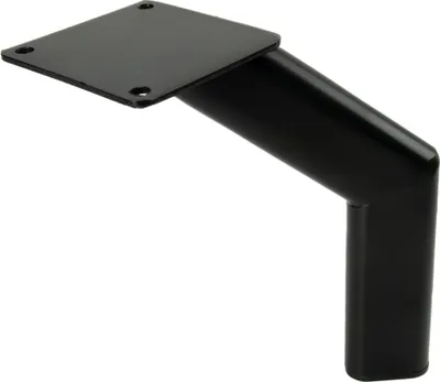 Obrázek produktu pro Nábytkové kování Loft černý mat, výška 17 cm - Minimalistické kovové nohy pro stylové obývací pokoje, ideální pro pohovky, křesla a televizní nábytek.