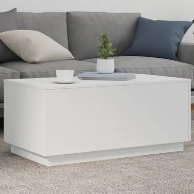 Obrázek produktu pro Konferenční stolek s LED světly bílý 90x50x40 cm