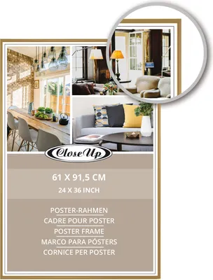 Produktbild von Posterrahmen 61 x 91,5 cm gold