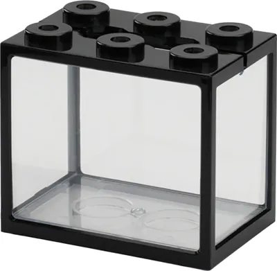 Produktbild von Fisch Tank Kreative 6 Belüftung Löcher Stapelbar Wohnzimmer Desktop Mini Aquarium Pet Box Wohnkultur