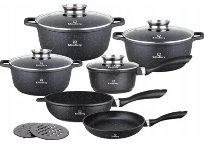 Image de Ensemble de casseroles - Ensemble de cuisson - Ustensiles de cuisine - Ensemble de casseroles - Ensemble de poêles - Convient à toutes les sources de chaleur