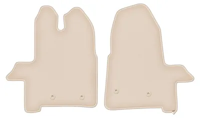 Produktbild von DURBAN Beige Velours-Fußmatten vorne für Ford Transit Transporter (2019-)
