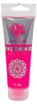 Imagen del producto de Pintura acrílica profesional Artea Deco, 75 ml - Rosa neón / Neón rosa, 309123021