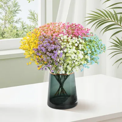 Produktbild von Künstliche Blumen Blumenstrauß 6 Stück, für Außen und Innen, Kunststoff