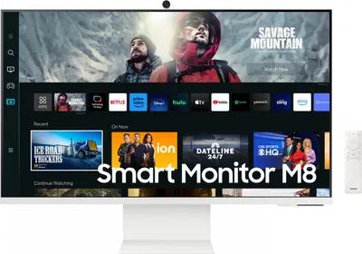 Produktbild von Samsung S32CM801UU - M80C Series - LED-Monitor - Smart - 80 cm (32") - 3840 x 2160 4K @ 60 Hz - VA - 400 cd/m² - 3000:1 - HDR10+ - 4 ms - HDMI, USB-C - Lautsprecher - weiß