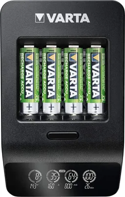Image de Varta LCD Smart Charger+ avec 4 piles 2100 mAh AA