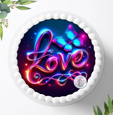 Produktbild von Für die Geburtstags Torte ein Tortenaufleger, Zuckerbild mit dem Motiv: Happy Birthday, Essbares Foto für Torten, Fondant, Ø 20cm, 2345z